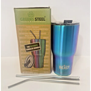Greens Steel BEAST 20oz Rainbow Iridescent Tumbler Insulated Stainless Steel